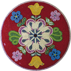 photo of floral beadwork
