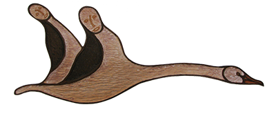 photo of wooden goose