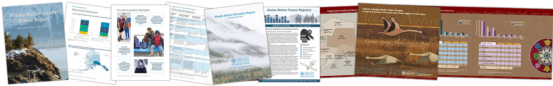 photos of Alaska Native EpiCenter publications